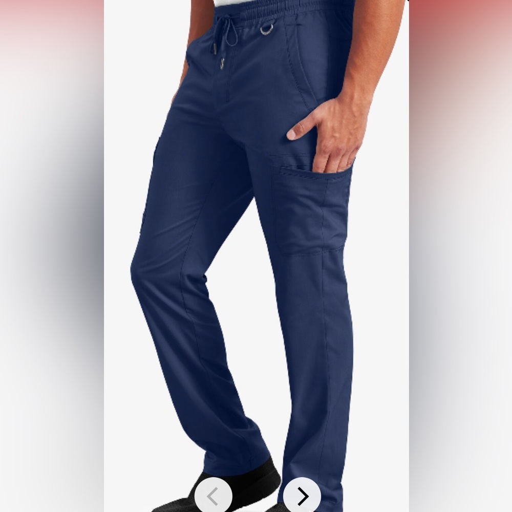 Healing Hands NWT The Purple Label Men's Daniel Utility Cargo Scrub Pant